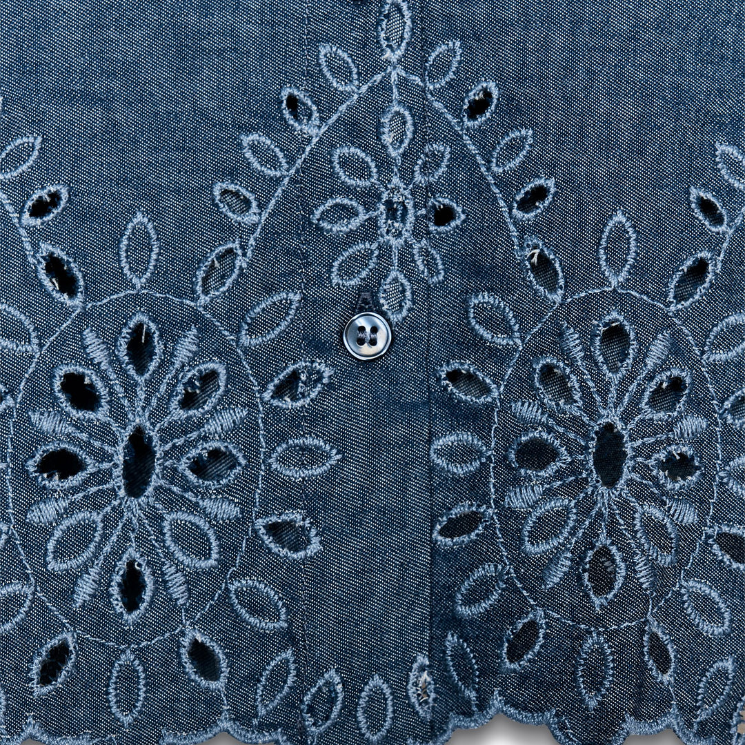 Moudda ZARA - Chemise Cropped - Broderie Suisse - Tunisie 3