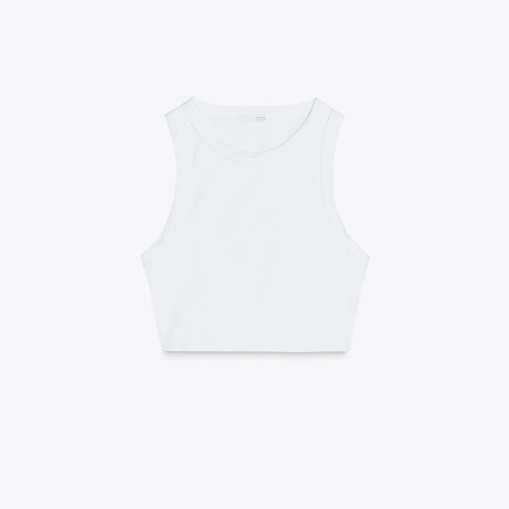 Moudda ZARA - T-Shirt Crop Polyamide - Col Rond - Tunisie 1