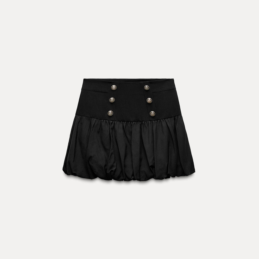 Moudda ZARA - Mini Jupe Boule à Boutons Dorés - Tunisie 1