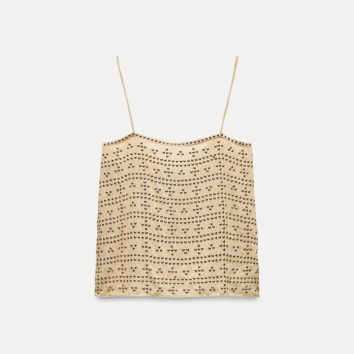 Moudda ZARA - Top fines bretelles clouté - Tunisie 1