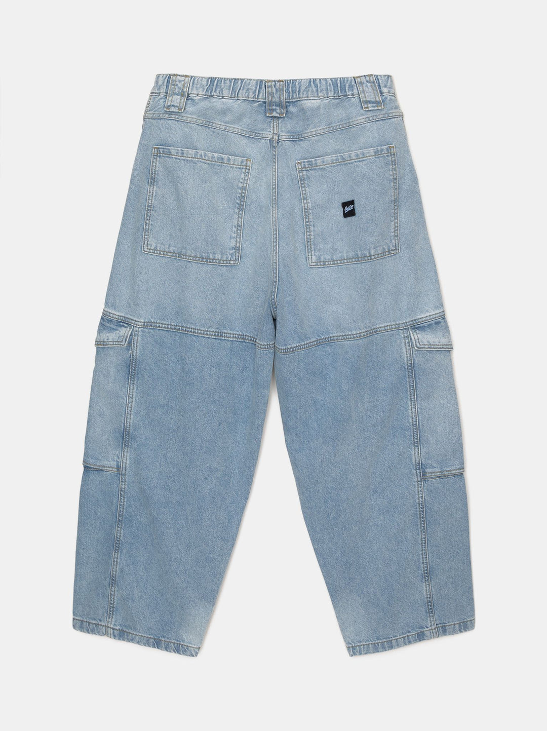 Moudda PULL & BEAR - Pantalon Denim Cargo Superbaggy Ceinture Élastique - Tunisie 3