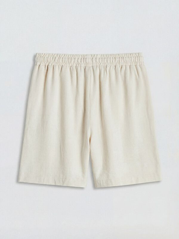 Moudda LC Waikiki - Short en tissu pour Femme couleur Beige clair - Tunisie 2