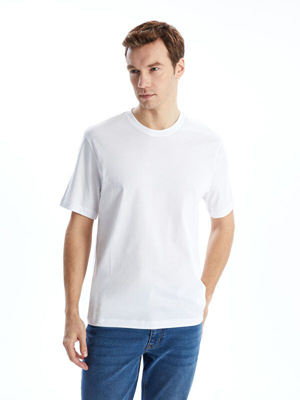 Moudda LC Waikiki - T-shirt basique col rond manches courtes en jersey - Tunisie 1