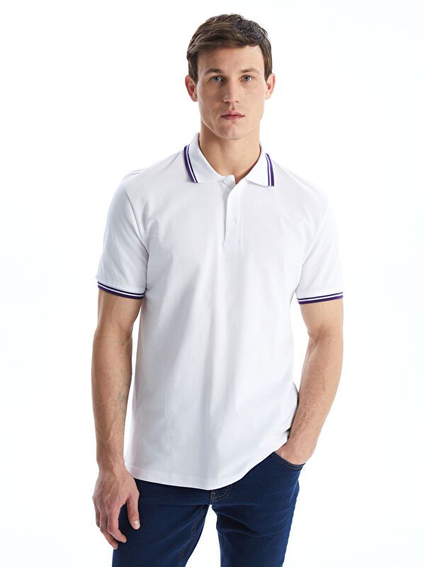 Moudda LC Waikiki - T-shirt col polo basique manches courtes en jersey - Tunisie 5