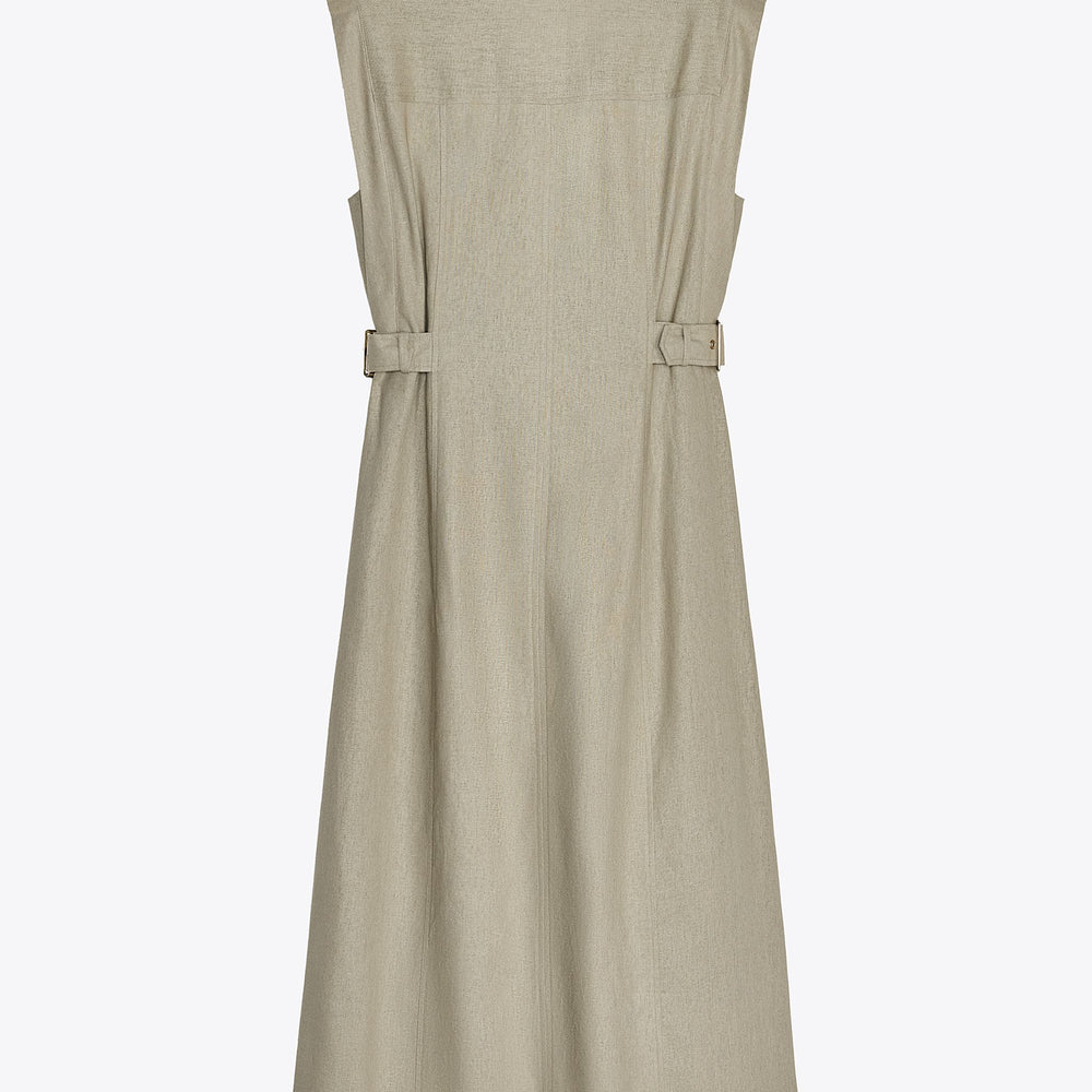 Moudda ZARA - Robe Midi Lin/Viscose - Détails Dorés - Tunisie 2