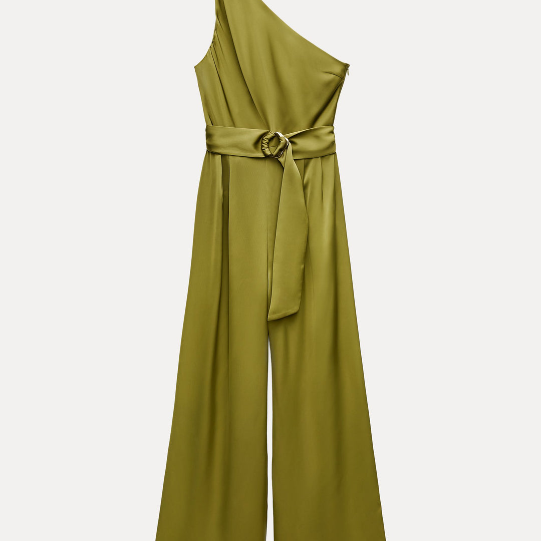 Moudda ZARA - Combinaison satin asymétrique boucle dorée - Tunisie 1