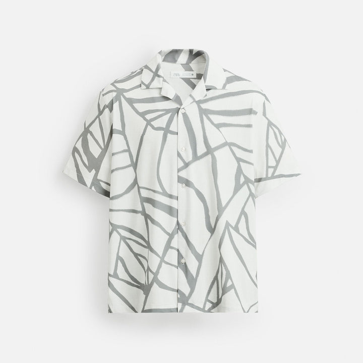 Moudda ZARA - Chemise Super Stretch - Feuille & Blanche - Tunisie 1