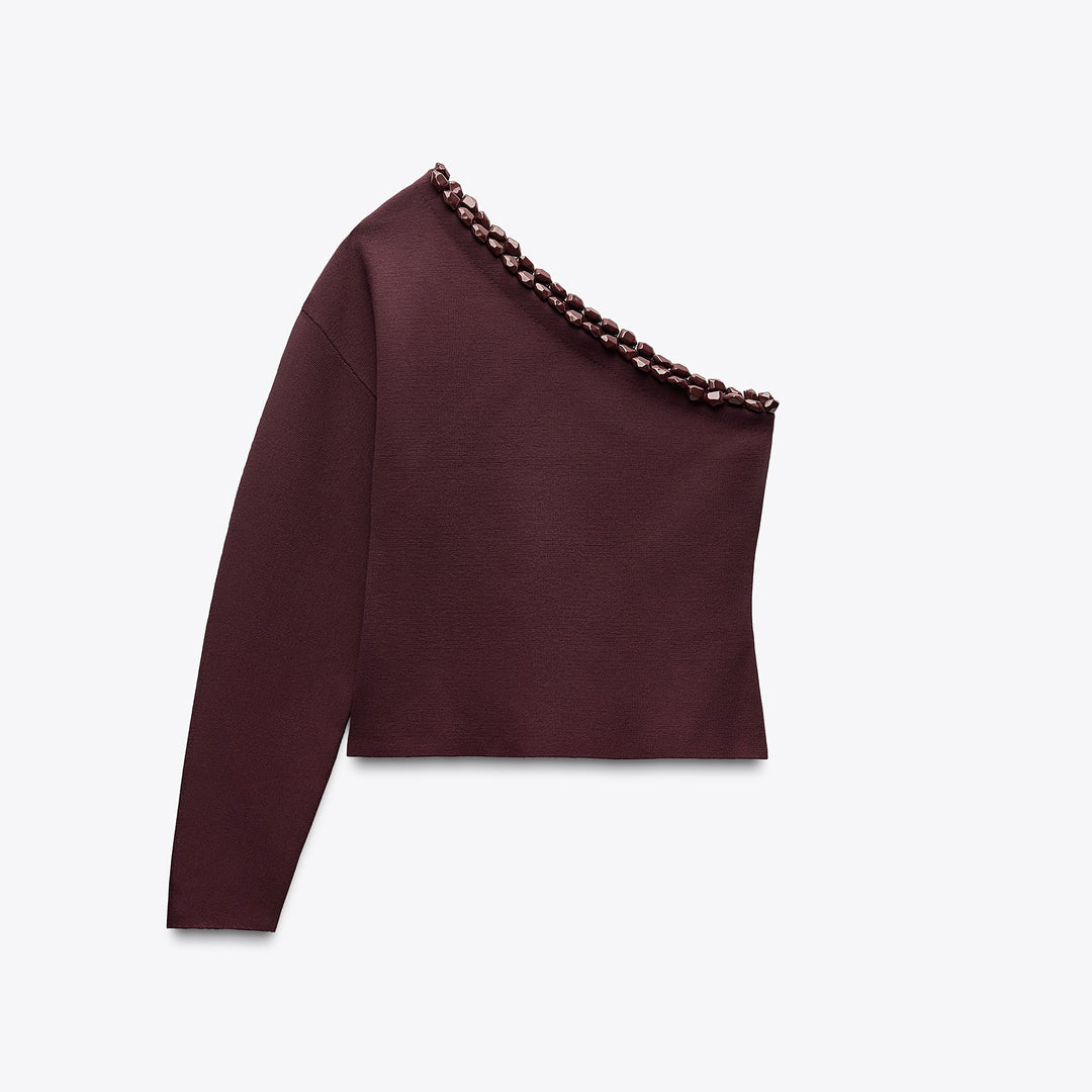 Moudda ZARA - Pull asymétrique avec boules - Tunisie 2