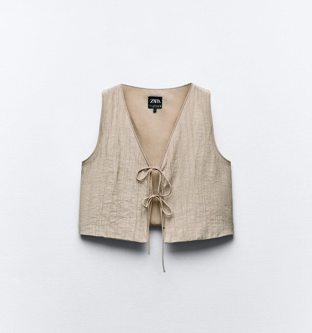 Moudda ZARA - Gilet court effet froissé, bretelles ajustables - Tunisie 1