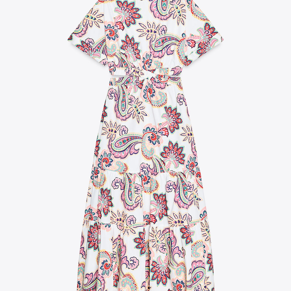 Moudda ZARA - Robe Maxi Popeline - Découpes & Élastiques - Tunisie 2