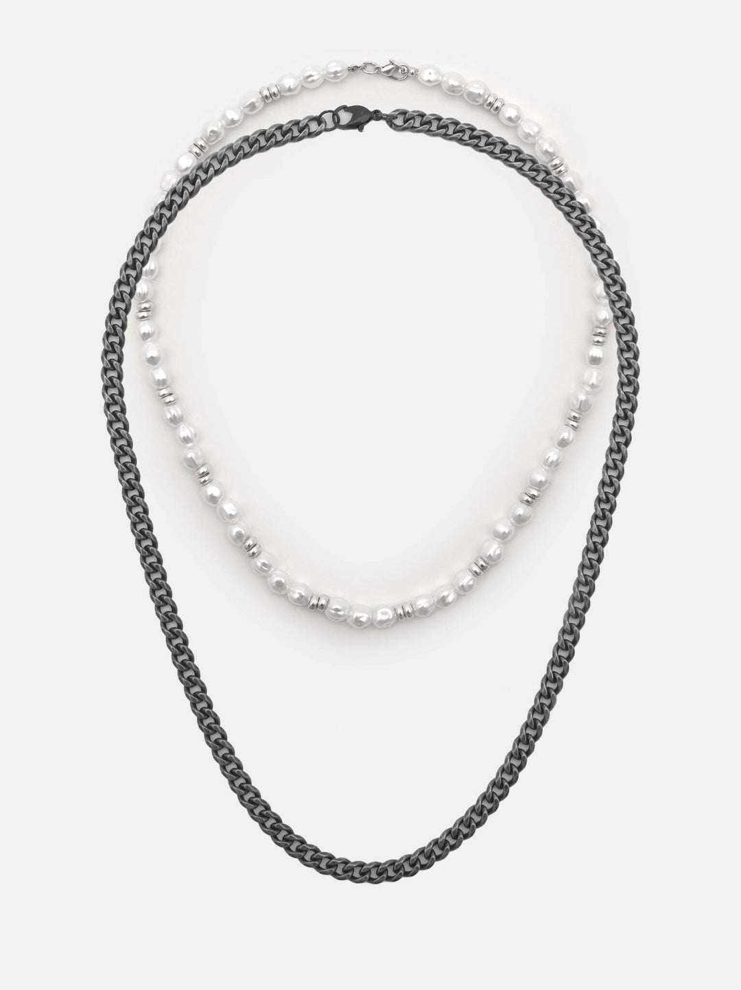 Moudda PULL & BEAR - Bijoux - Pack 2 Colliers Perle + Chaîne - Tunisie 2