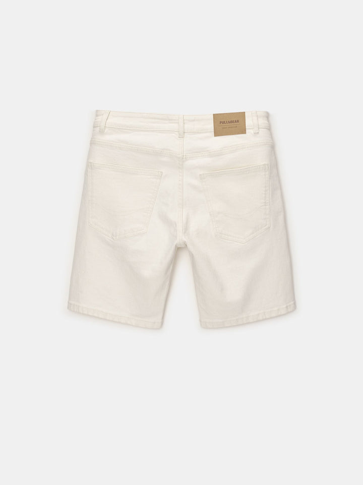 Moudda PULL & BEAR - Bermuda Denim Slim Basique - Tunisie 5