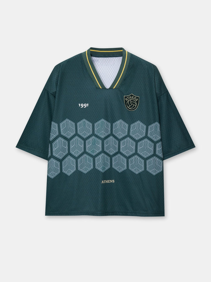 Moudda PULL & BEAR - T-Shirt Demi-Manches Football Vert Athens STWD - Tunisie 4