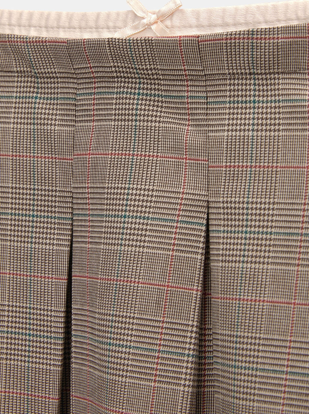 Moudda PULL & BEAR - Mini Jupe à Carreaux Plis Combinée Satin - Tunisie 1