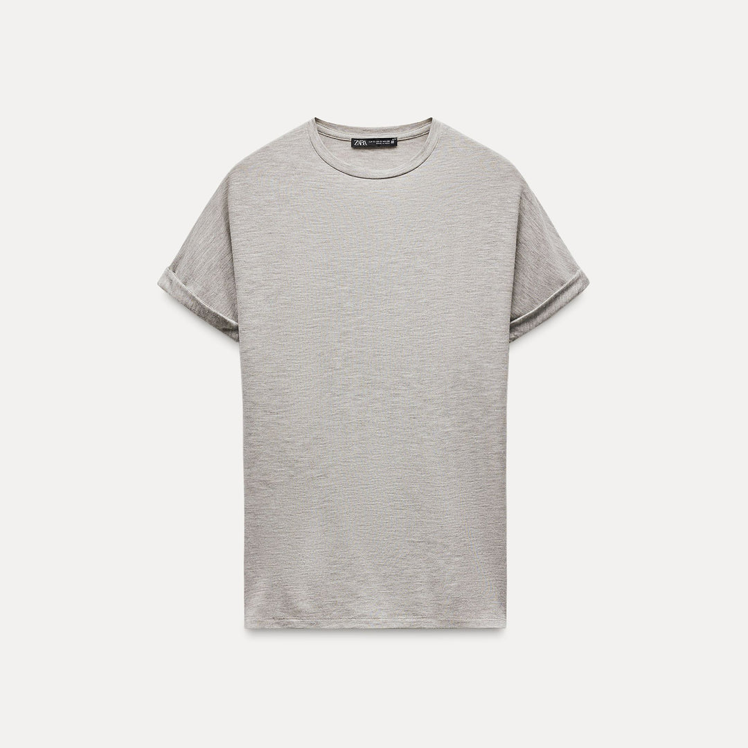 Moudda ZARA - T-shirt lyocell/viscose/laine/élasthanne, tissu tourné - Tunisie 2
