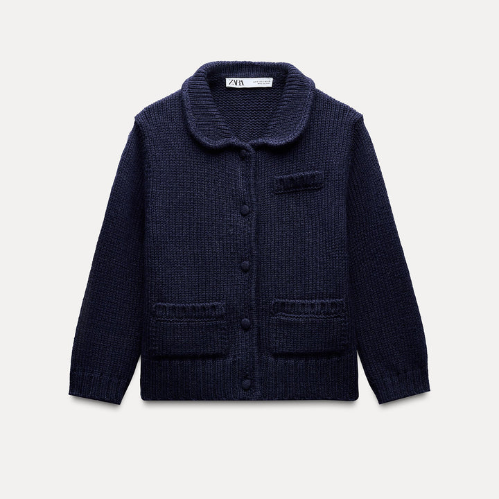 Moudda ZARA - Veste manches 3/4 bouton recouvert col polo - Tunisie 1