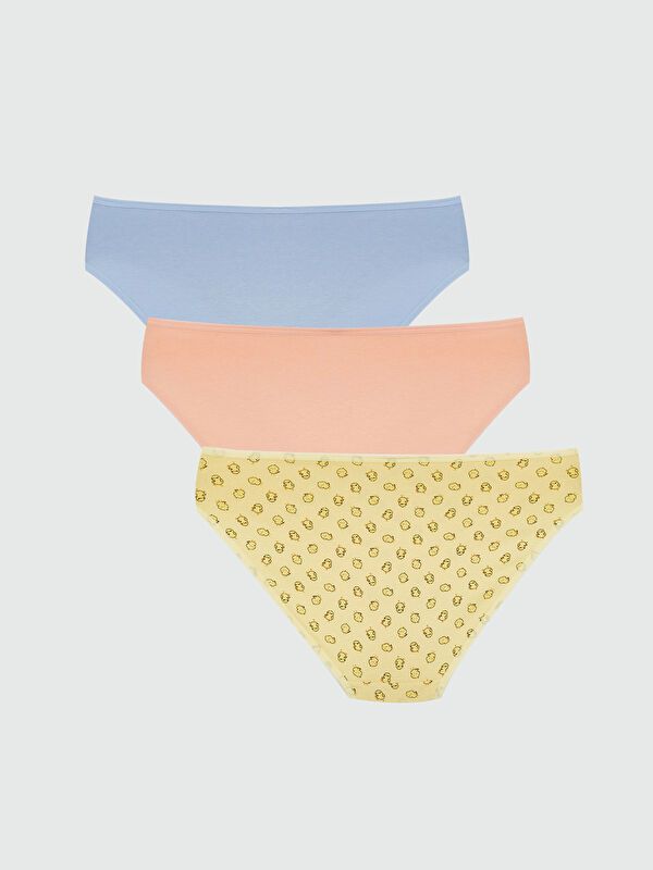 Moudda LC Waikiki - Culotte en jersey couleur Jaune imprimé pour femmes - Tunisie 2