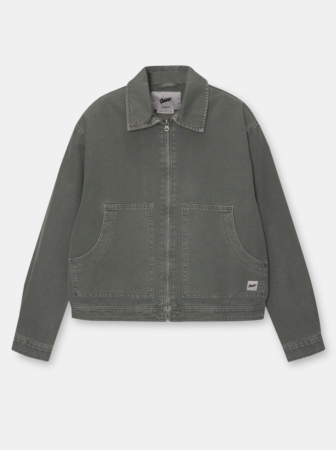 Moudda PULL & BEAR - Veste Coton Lavé Teinture Garment - Tunisie 1