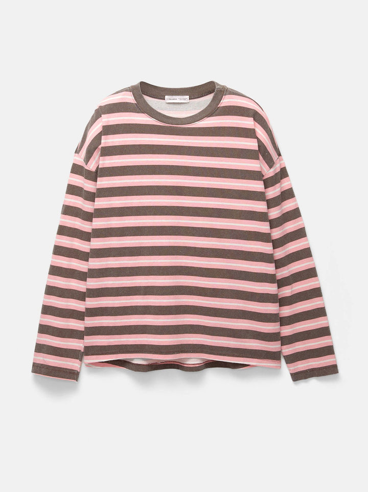 Moudda PULL & BEAR - T-Shirt Oversize - Rayures Lavées - Tunisie 4