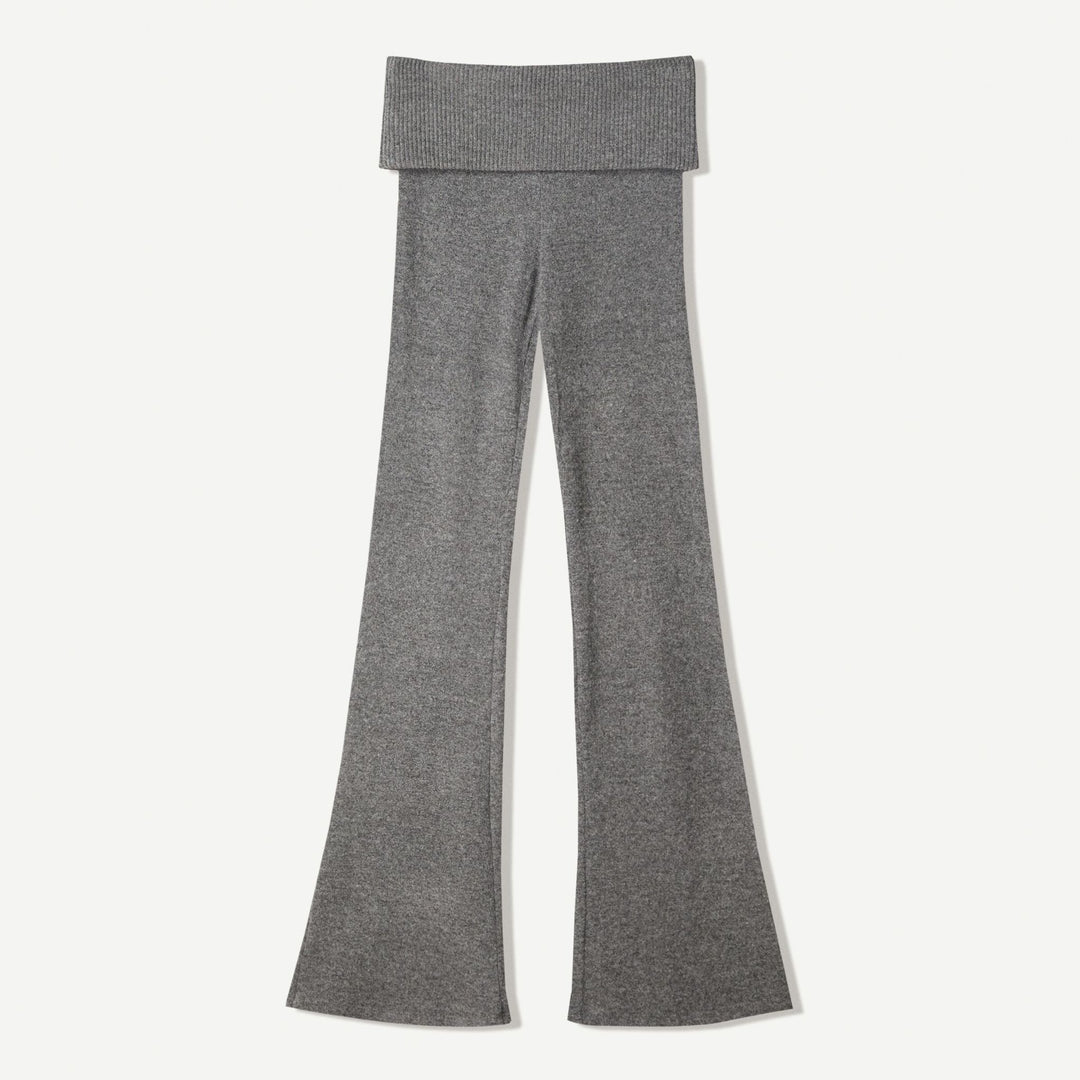 Moudda BERSHKA - Pantalon Flare Soft Touch - Ceinture & Revers - Tunisie 1