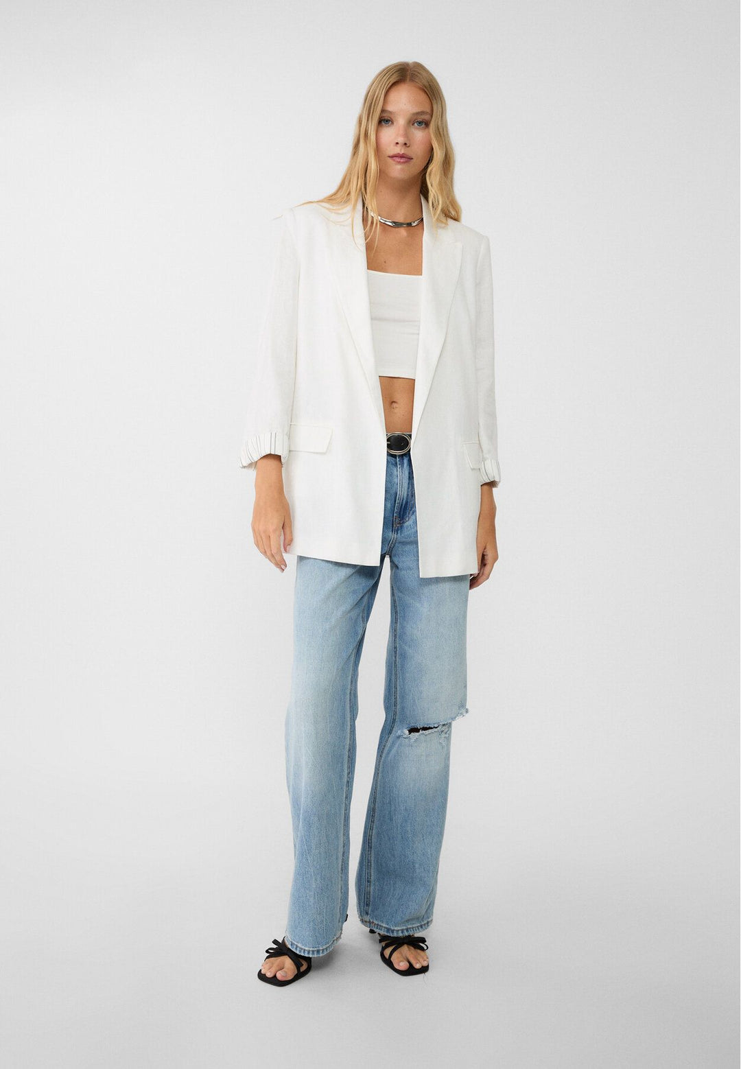 Moudda STRADIVARIUS - Blazer Rustique Doublé - Tunisie 3