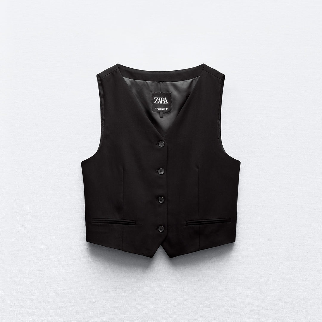 Moudda ZARA - Gilet masculin encolure en V ouvertures dos - Tunisie 2