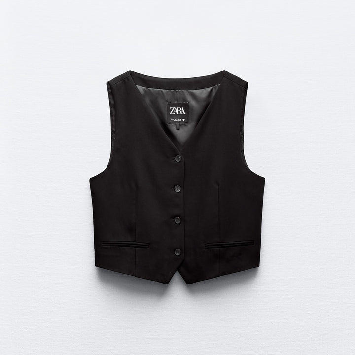 Moudda ZARA - Gilet masculin encolure en V ouvertures dos - Tunisie 2