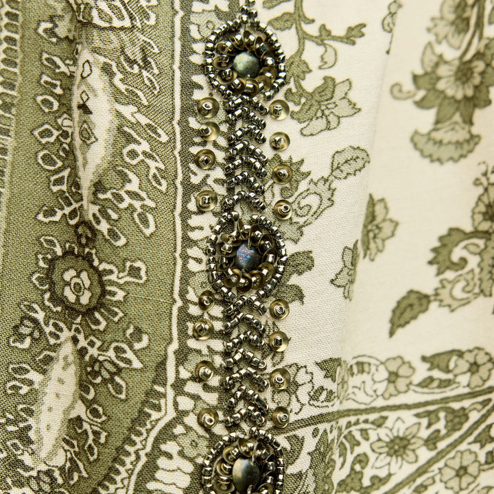 Moudda ZARA - Top col licou foulard imprimé paisley coordonné - Tunisie 3