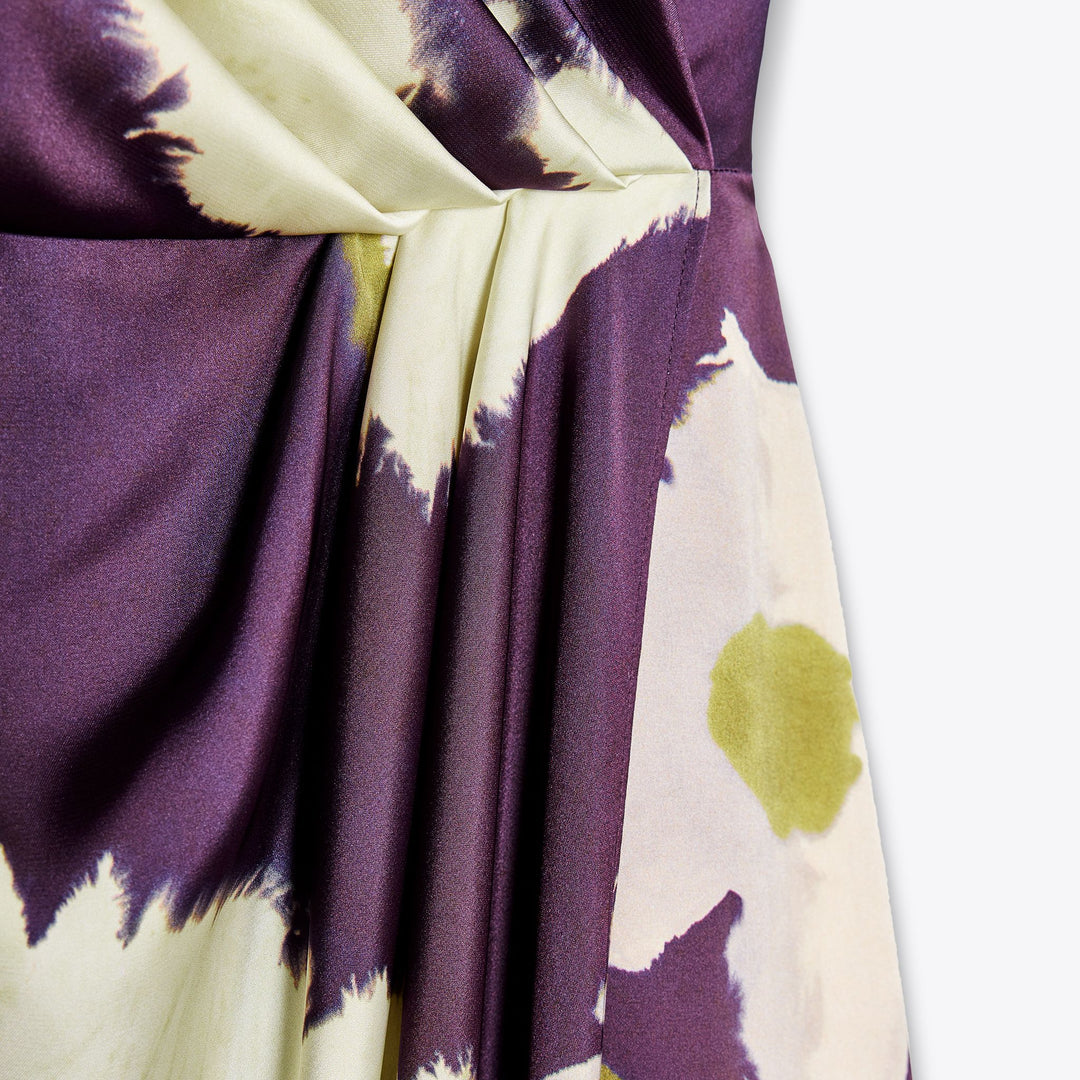 Moudda ZARA - Robe Midi Satin - Imprimé Floral & Manches Courtes - Tunisie 3