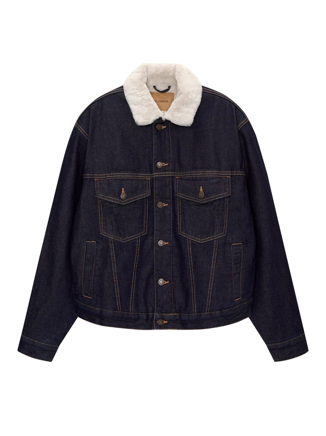 Moudda PULL & BEAR - Veste Denim Teddy Indigo Rinse - Tunisie 1