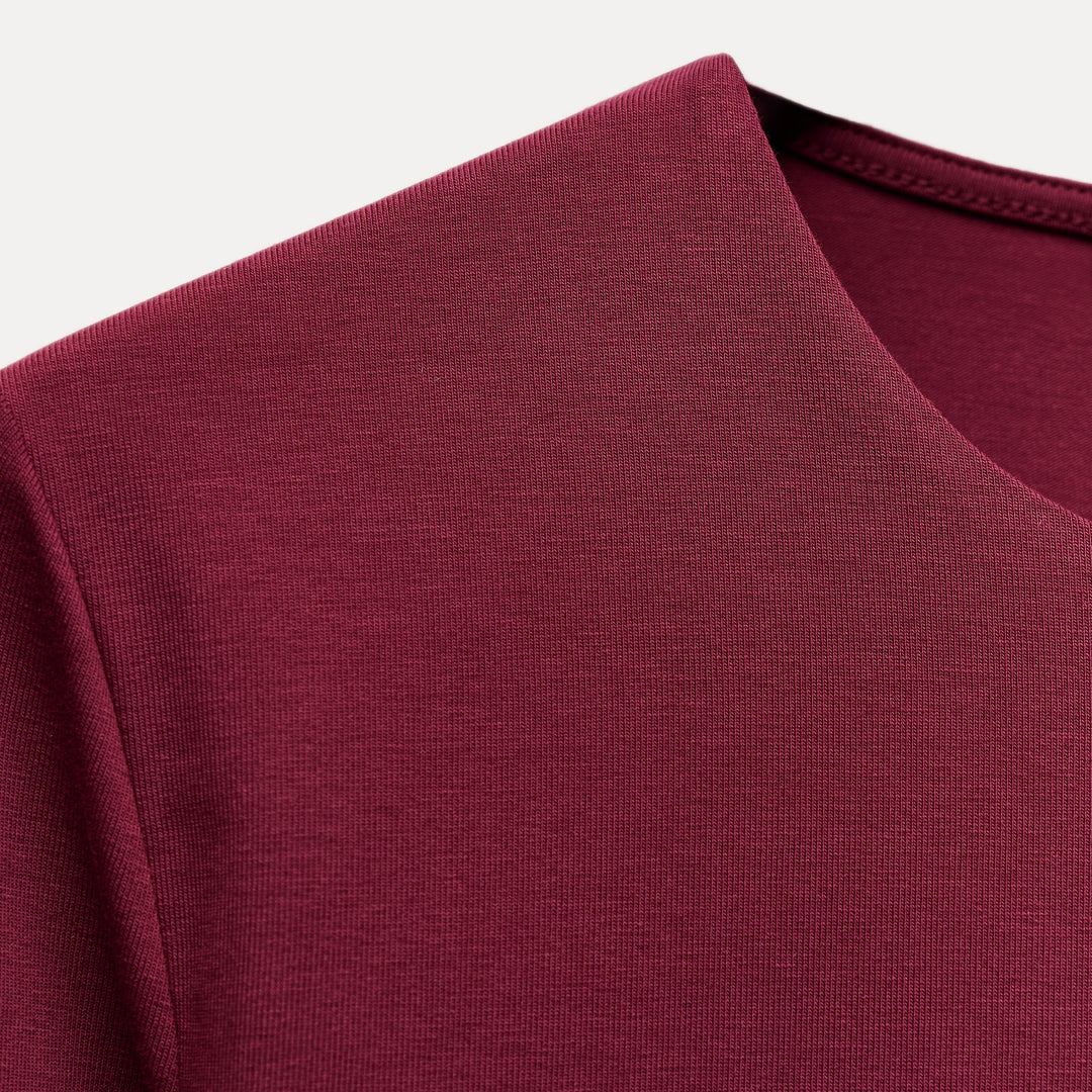 Moudda ZARA - T-Shirt Basic - Col Rond & Coton/Élasthanne - Tunisie 3