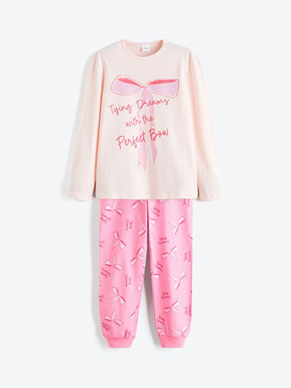 Moudda LC Waikiki - Pyjama manches longues en jersey mi-saison pour Fille - Tunisie 1