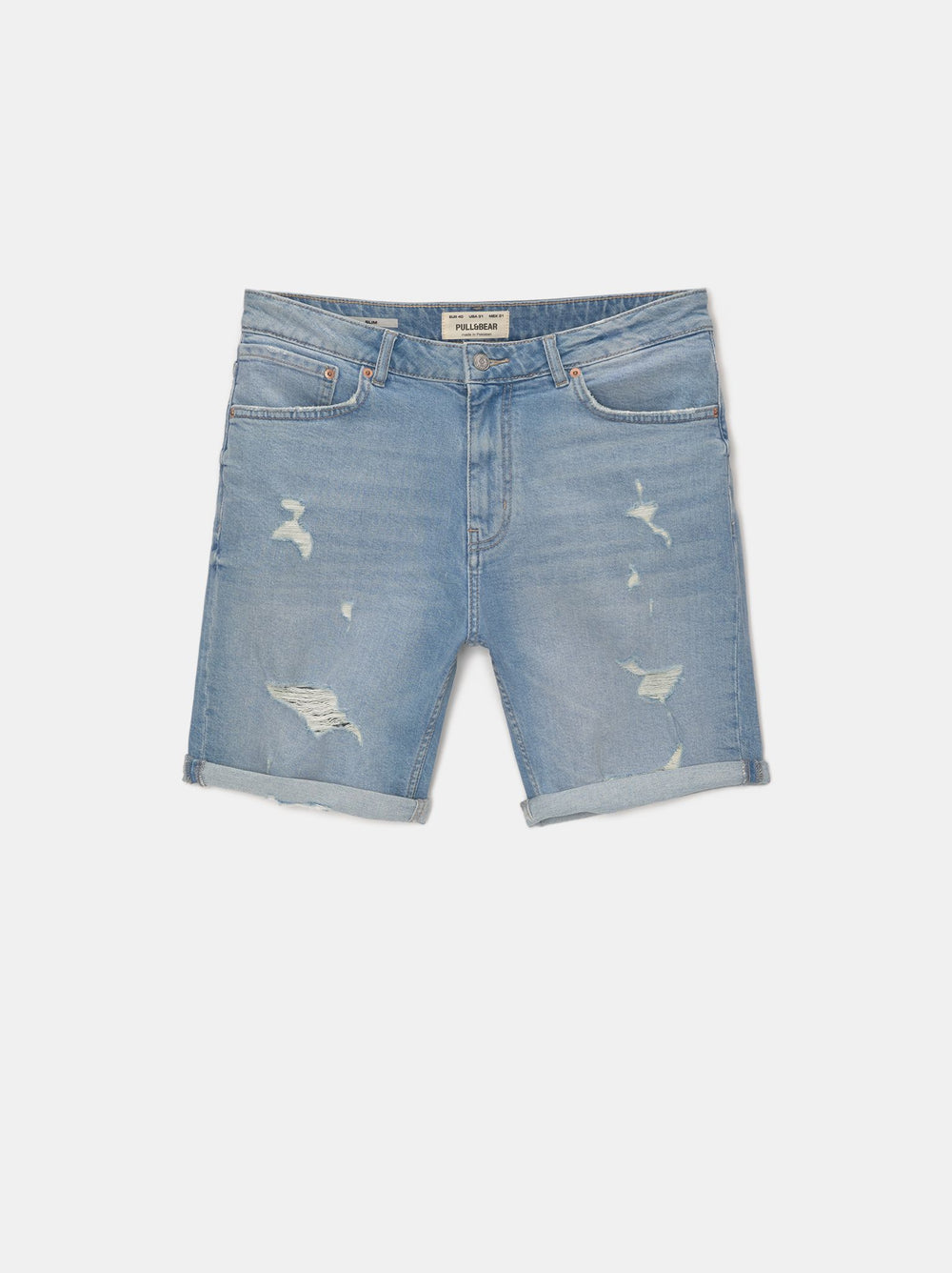 Moudda PULL & BEAR - Bermuda Denim Slim Déchiré TG PK - Tunisie 2
