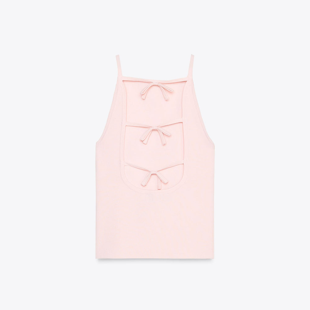 Moudda ZARA - Top Halter - Découpe & Nœuds Dos - Tunisie 2