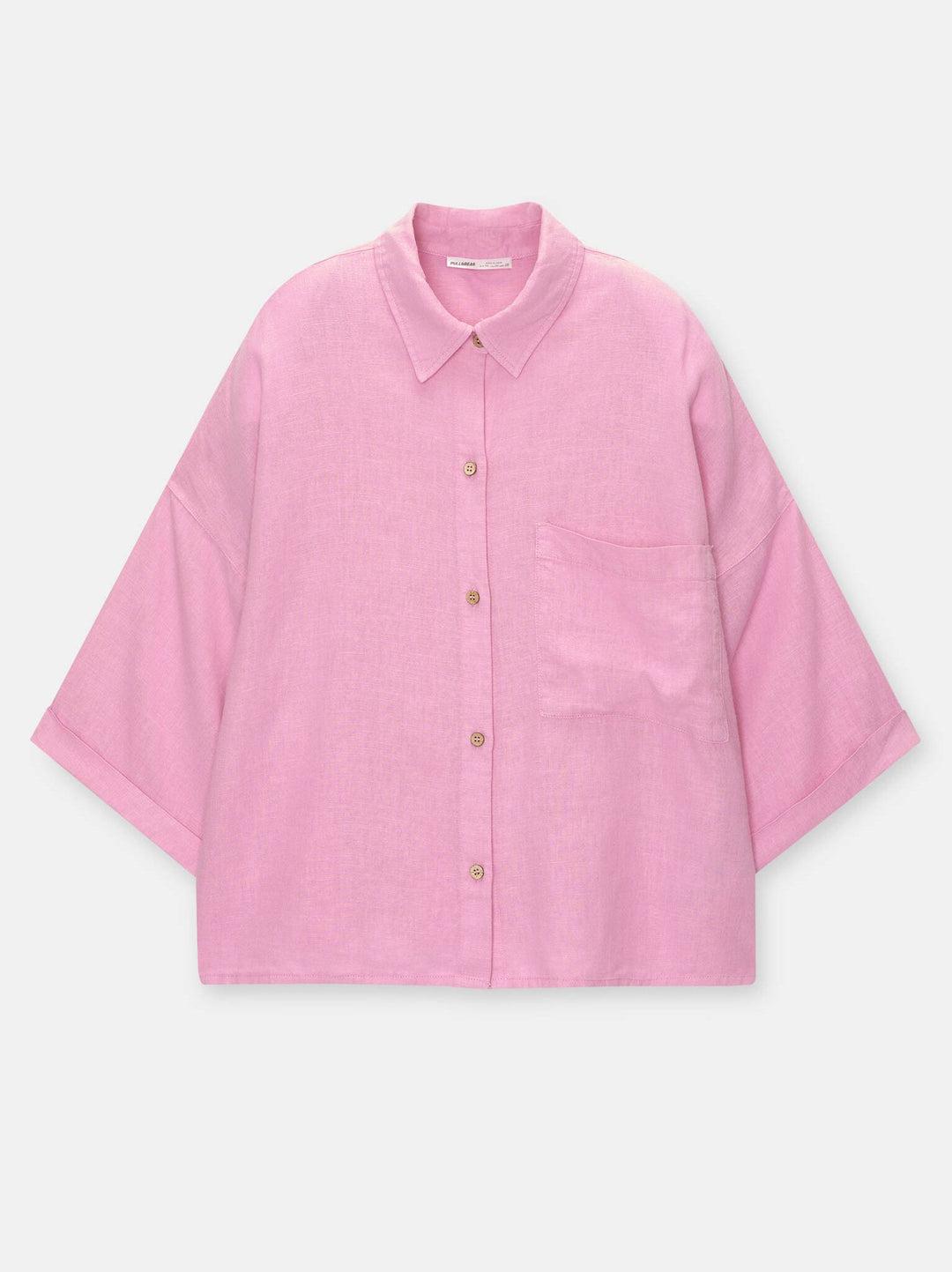 Moudda PULL & BEAR - Chemise Pacific Rustique Teinture Garment Rose - Tunisie 4