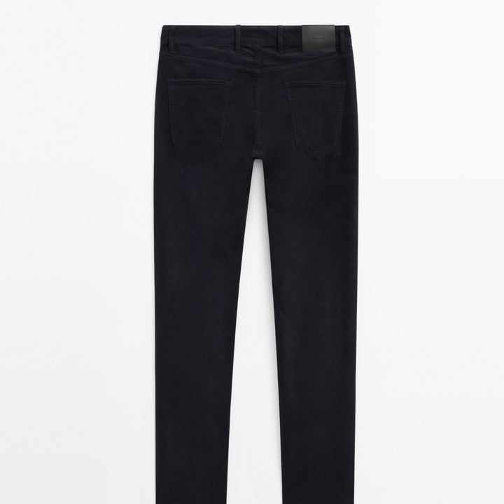 Moudda Massimo Dutti - Pantalon jean velours côtelé diagonal coupe slim - Tunisie 4