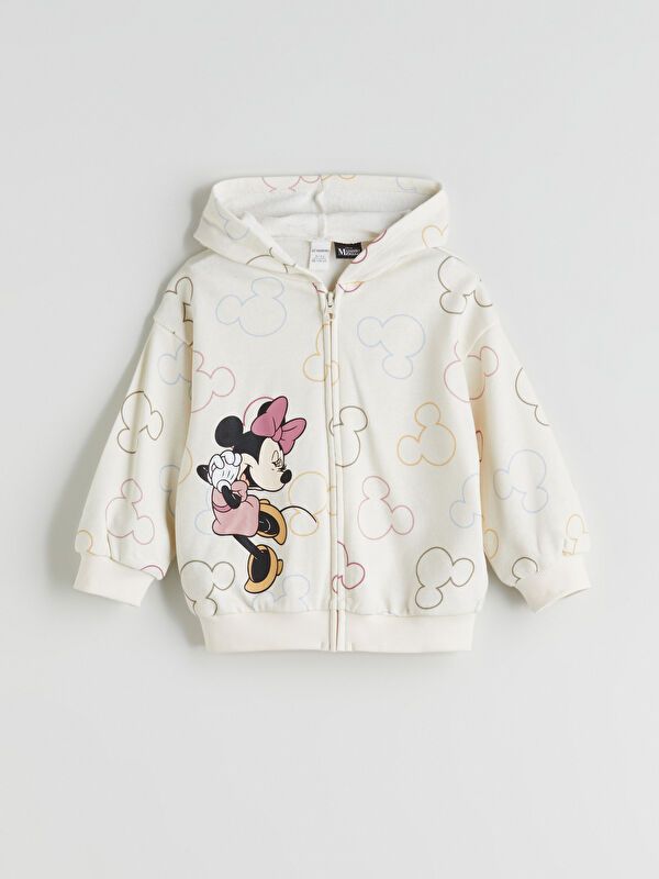 Moudda LC Waikiki - Sweatshirt en jersey sous licence Fille Imprimé écru - Tunisie 1