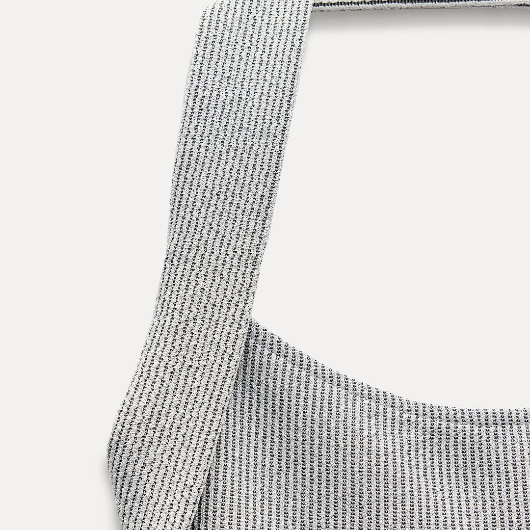 Moudda ZARA - T-shirt brassière côtelé avec lurex - Tunisie 3