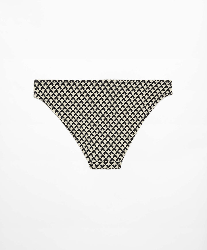 Moudda Oysho - Culotte Classique Jacquard Géométrique Noir - Tunisie 1