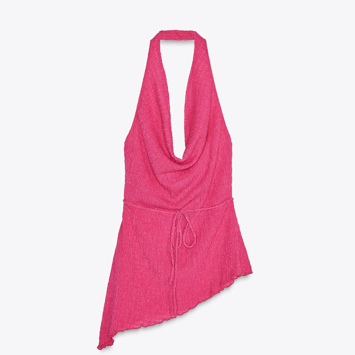 Moudda ZARA - Top Asymétrique - Texture Fluide - Tunisie 1