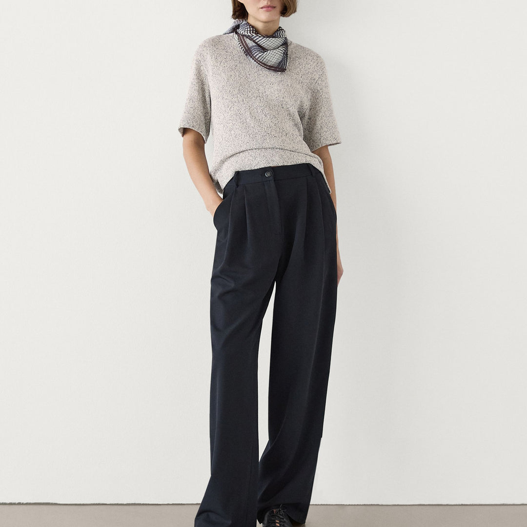 Moudda Massimo Dutti - T-shirt manches courtes col en V tordu - Tunisie 7