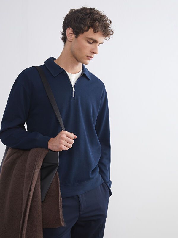 Moudda LC Waikiki - Sweatshirt en jersey Homme Marine - Tunisie 1