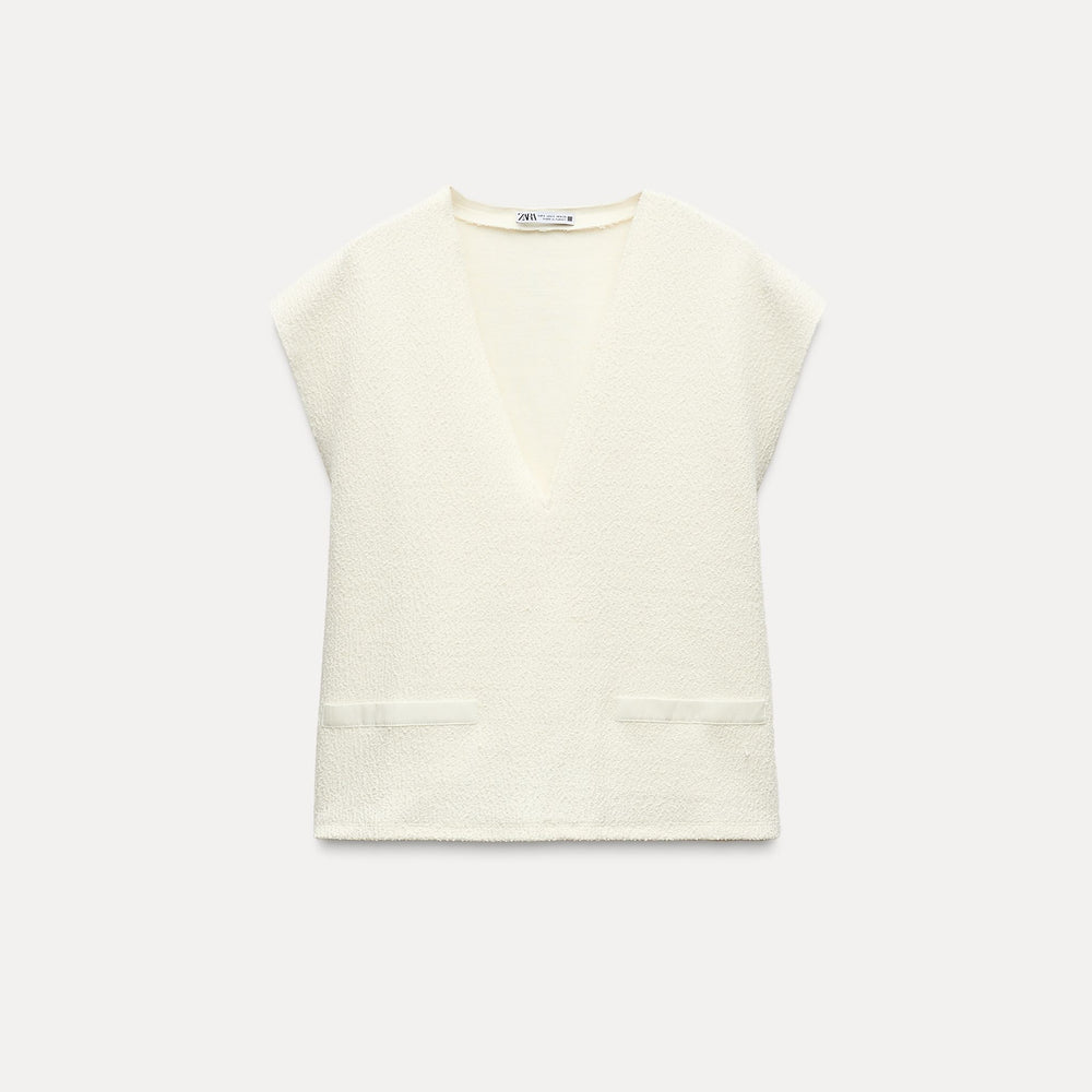 Moudda ZARA - Gilet coordonné en maille fine - Tunisie 2