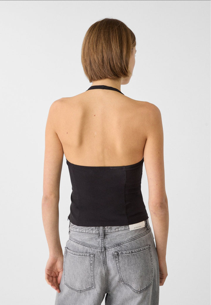 Moudda STRADIVARIUS - Top Halter en Bengaline - Tunisie 5