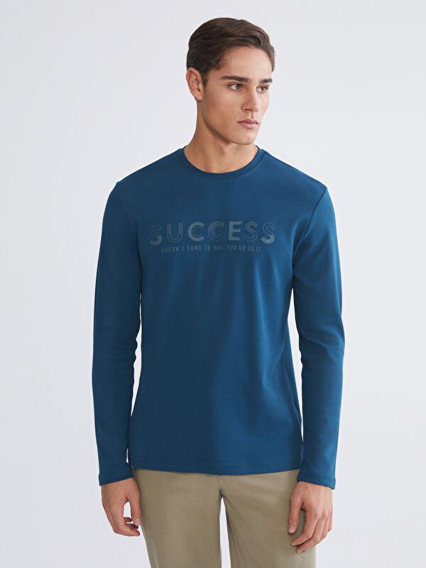 Moudda LC Waikiki - Sweatshirt imprimé basique pour Homme - Tunisie 1
