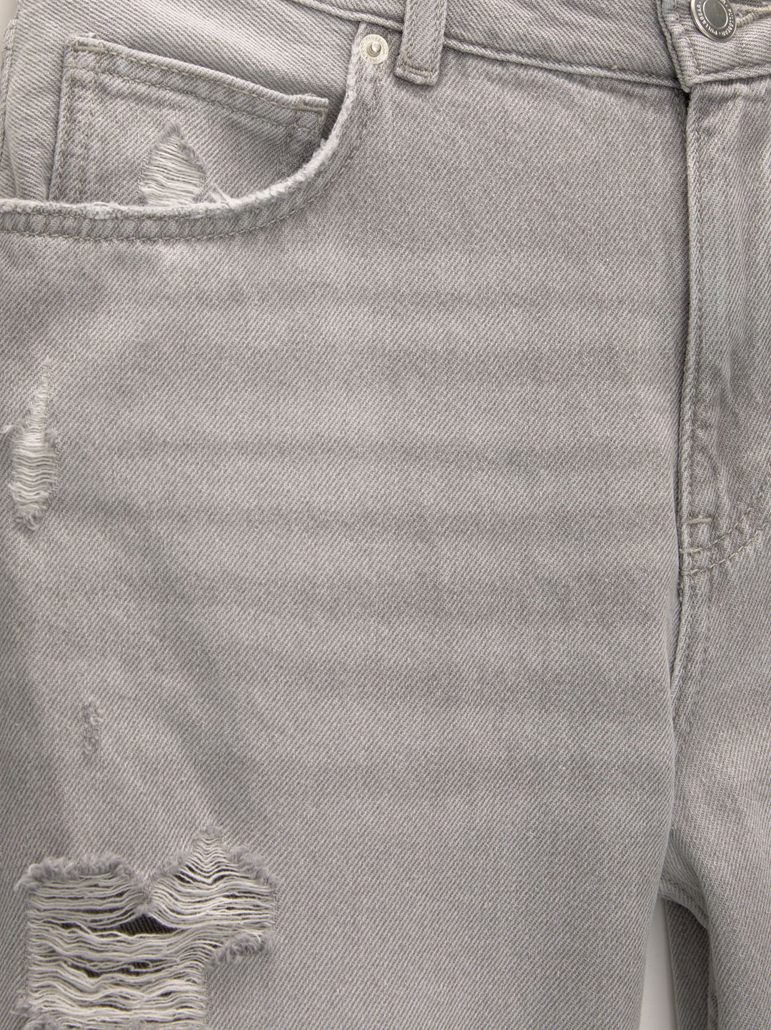 Moudda PULL & BEAR - Pantalon Denim Droit Baggy Extra Déchiré - Tunisie 4