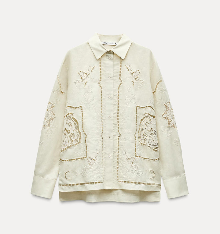 Moudda ZARA - Set chemise brodée tout-over - Tunisie 5