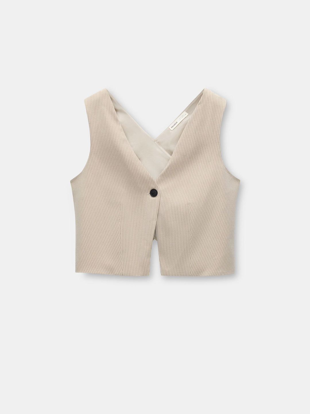 Moudda PULL & BEAR - Gilet Dos Croisé Rayure Diplomatique - Tunisie 1