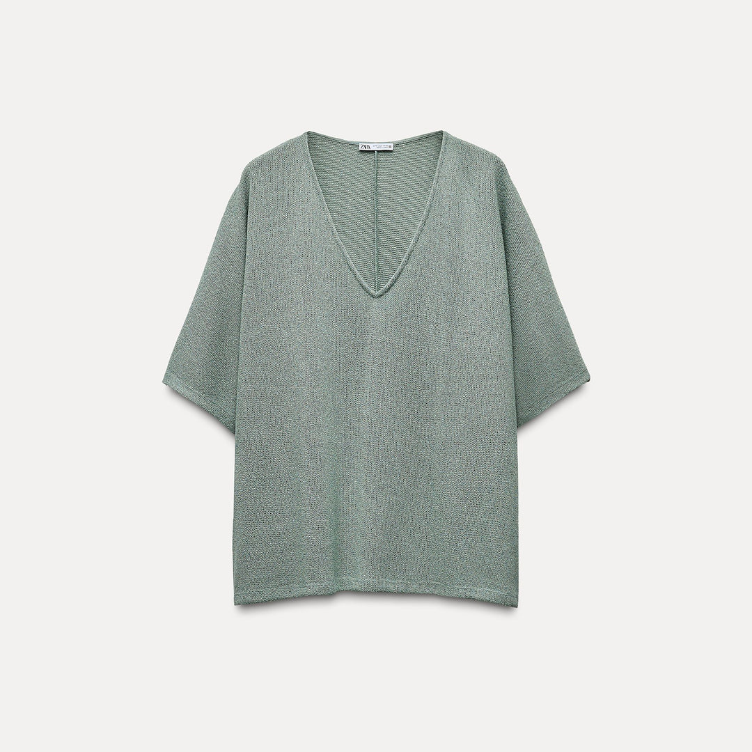 Moudda ZARA - T-shirt asymétrique, tissu ample - Tunisie 1