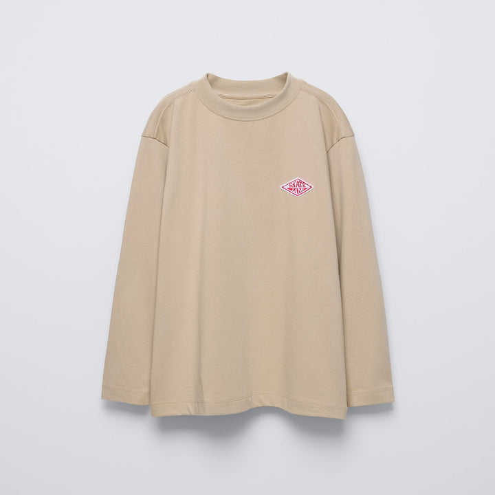 Moudda ZARA - T-shirt manches longues, patch rouge poitrine - Tunisie 1
